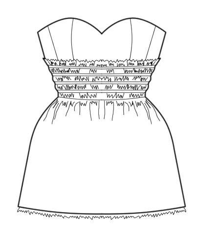 Pattern: Cupped Dress with Full Skirt – Corset Academy