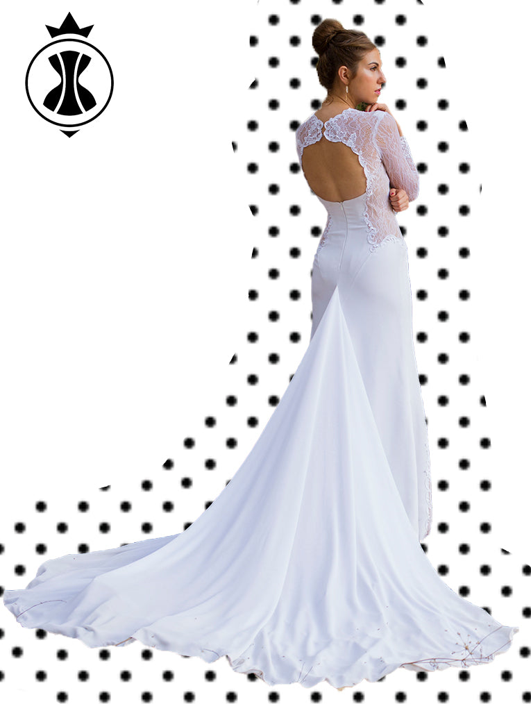 Pattern: Wedding Dress with Sleeves – Corset Academy