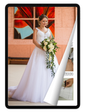eBook: Classic Wedding Dress with Lace Straps
