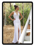 eBook: Halter-Neck Wedding Dress with Removable Sleeves
