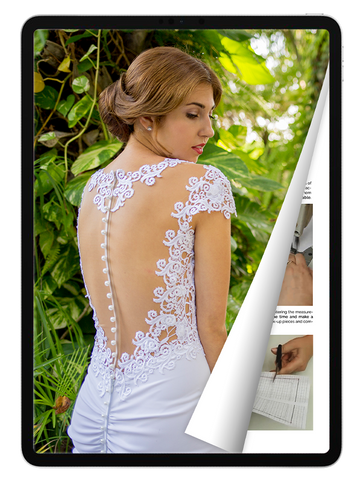 corset dress patterns Corset and Ball Gown PDF Digital Sewing Pattern Womans Strapless Formal Dress W/ Slit